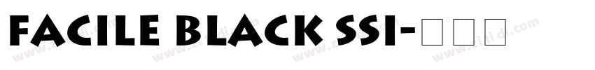 Facile Black SSi字体转换
